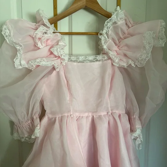 Selkie Duchess Sugarfrill Dress in Baby Soft Pink size Small - Picture 9 of 14